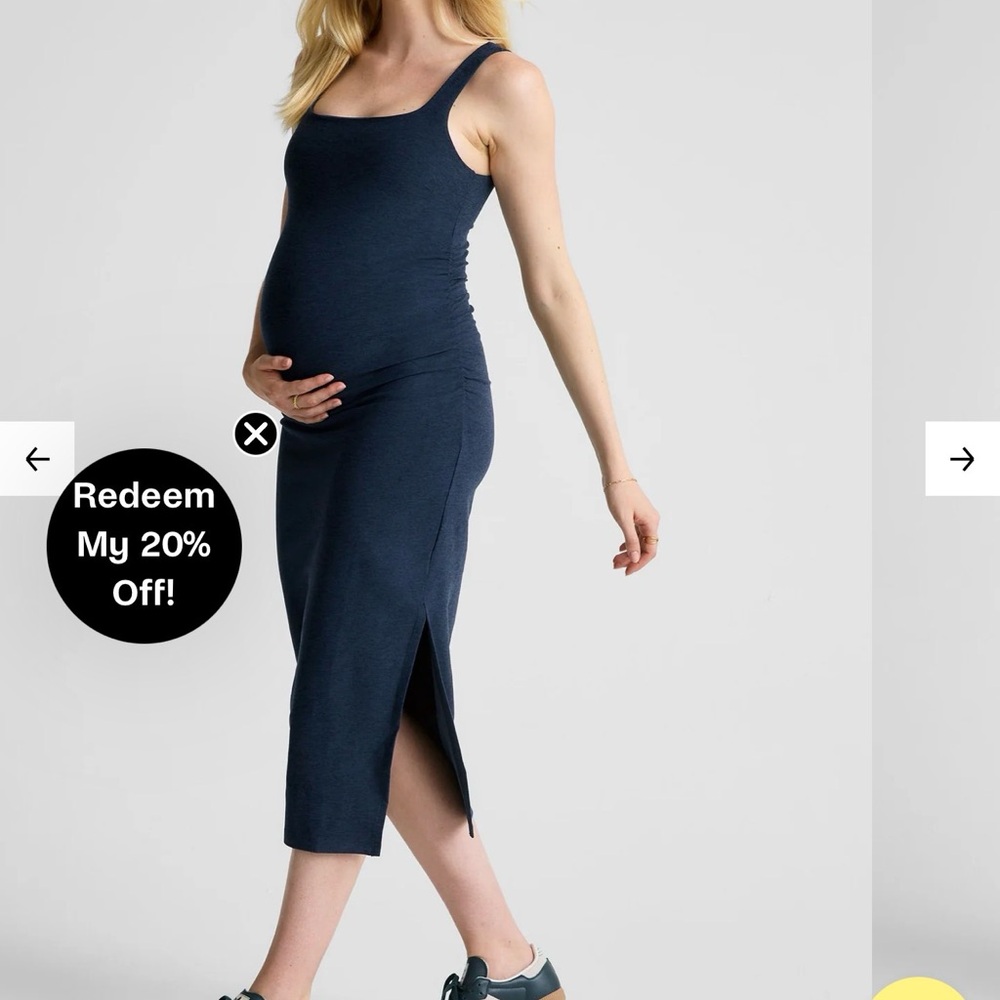 Beyond Yoga Black Maternity Dress